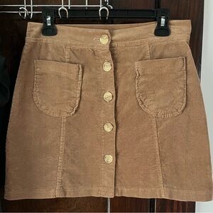 Nasty Gal A-Line Cord Mini Skirt